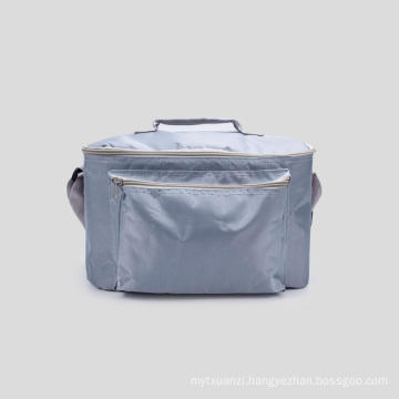 Blue Gray Large Capacity Cooler Bag